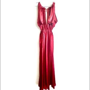 ZARA Satin Cut Out Dress